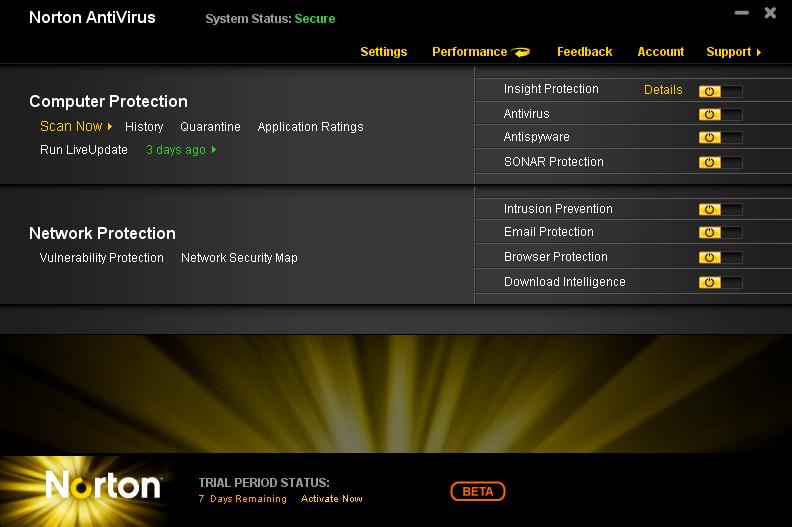 Norton antivirus 2011